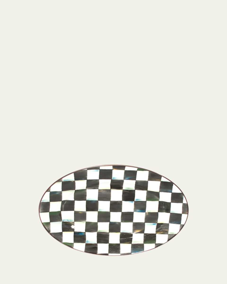 Small Courtly Check Oval Platter